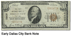 Early Dallas City Bank Note